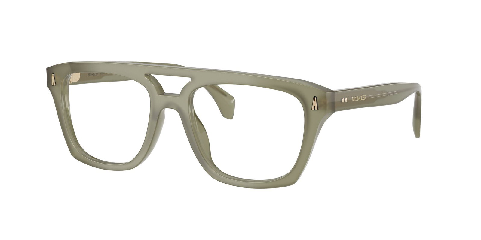 zu sehen ist die Korrektionsbrille 2018U von Moncler in der Farbe Grün.